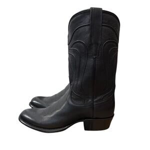 Tecovas The Cartwright Midnight Cowhide Western Boots Mens Size 10.5 New